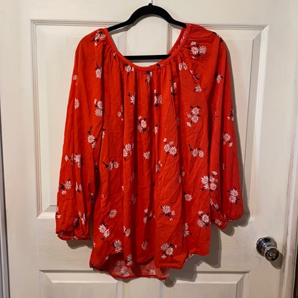Old Navy Tops - Old navy orange xxl blouse